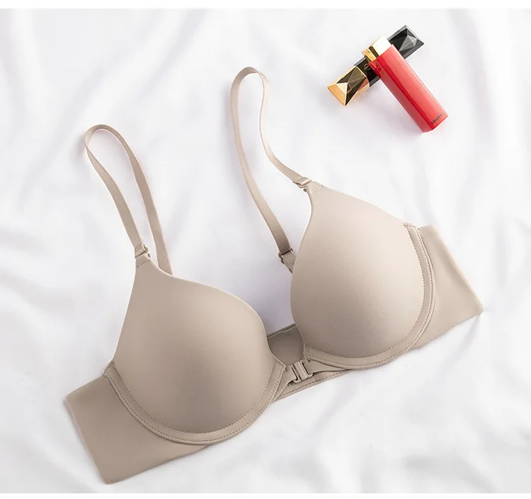 Wholesale Triangle Cup Comfort Revolution Front-Close Shaping Soft Underwire Push up Women Bras - Image 4