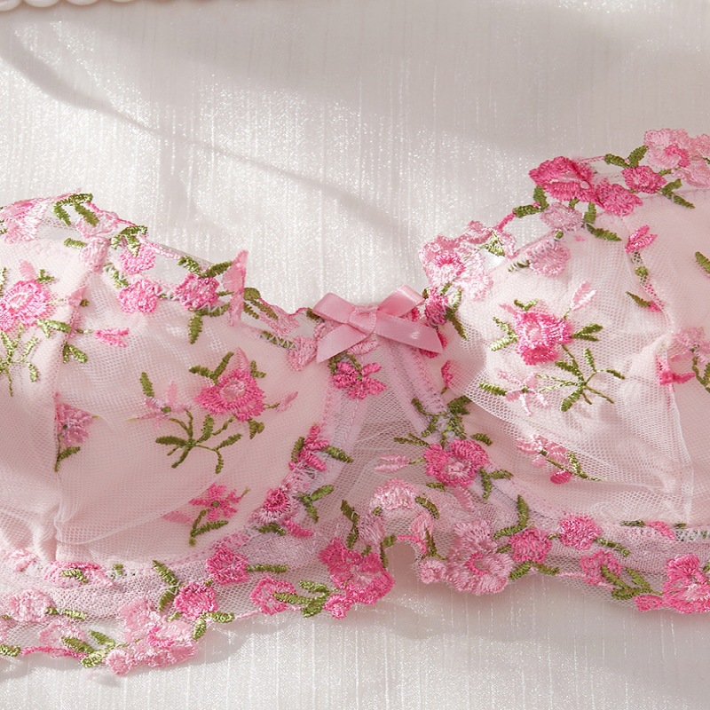 Hollow Lace Garter Underwear Four-piece Set - Image 2