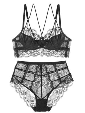 No Sponge Thin Underwear Women's Bra Set