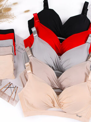 No traces and no steel ring gathered girls bra