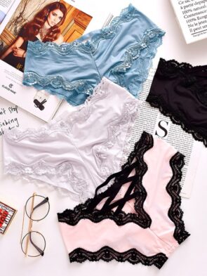 Ice silk lace panties